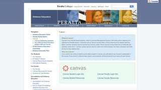 Canvas - Distance Education Distance Education - Peralta Colleges
