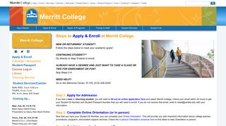 Steps to Enroll - Merritt College