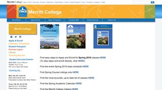 Class Schedule & Catalog - Merritt College