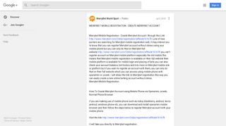 MERRYBET MOBILE REGISTRATION : CREATE ... - Google Plus
