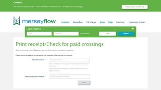 Merseyflow - Check for paid crossings
