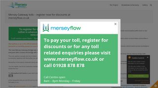 Mersey Gateway tolls – register now for discounts at merseyflow.co.uk ...