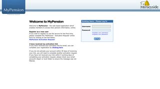 Merseyside Pension Fund - MyPension - Welcome to MyPension