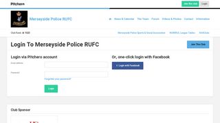Login to Merseyside Police RUFC - Pitchero