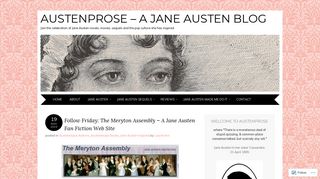 Follow Friday: The Meryton Assembly – A Jane Austen Fan Fiction ...