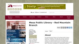 Mesa Public Library - Red Mountain Branch | Libraries - Mesa ...