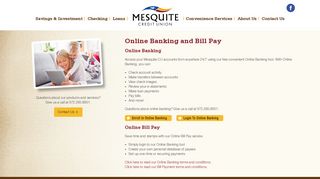 Online Banking and Bill Pay | Mesquite Credit Union