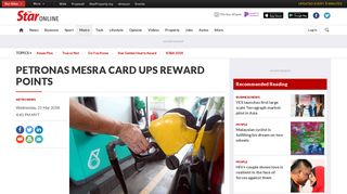 PETRONAS MESRA CARD UPS REWARD POINTS - Metro News ...