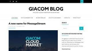 Giacom Cloud Market | A new name for MessageStream | Giacom Blog