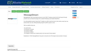 MessageStream - The Reseller Network