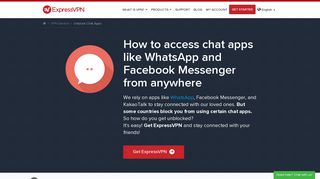Unblock Chat Apps Like WhatsApp, Facebook Messenger, and Line