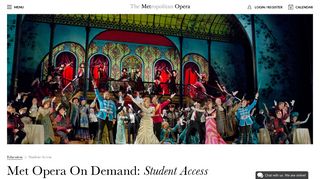 Metropolitan Opera | Student Access