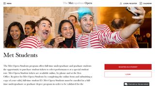 Metropolitan Opera | Student Tickets