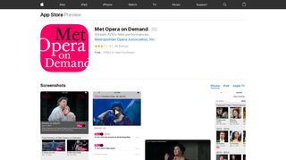 Met Opera on Demand on the App Store - iTunes - Apple