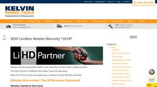 Metabo Warranty: Standard, XXL & NEW Cordless All-in Service ...