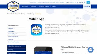 Mobile App | Metairie Bank