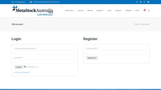 My Account | Metastock Australia