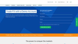 Open a Demo MetaTrader 4 Account | MT4 Demo Account | FOREX.com