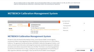 METBENCH Calibration Management System | Federal Labs