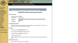 METBENCH Calibration Management System