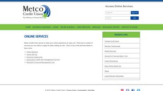 Online Services :: Metco Credit Union
