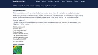 MetConnect - Commercial weather subscription service ...
