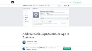 Add Facebook Login to Meteor App in 2 minutes – Jakub Wietrzyk ...