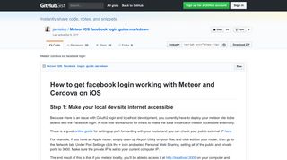 Meteor cordova ios facebook login · GitHub