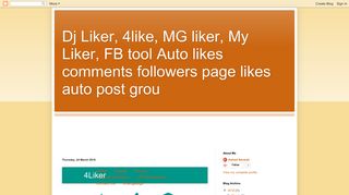 Dj Liker, 4like, MG liker, My Liker, FB tool Auto likes comments ...
