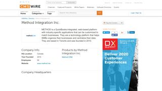 Method Integration Inc. - CMSWire