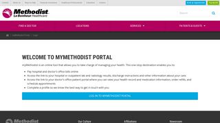 MyMLH - Methodist Le Bonheur Healthcare - MethodistHealth.org