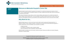 Methodist Hospital Careers