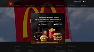 Site Maintenance | McDonald's