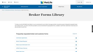 Broker Forms from MetLife