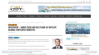 Interview - James Reid on His Plans at MetLife Global Employee ...