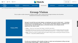 Group Vision Insurance | MetLife