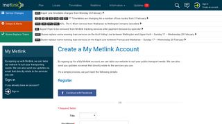 Create a My Metlink Account - Metlink