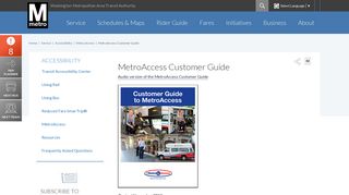 MetroAccess Customer Guide | WMATA