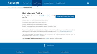 MetroAccess Online - Capital Metro - Austin Public Transit - CapMetro