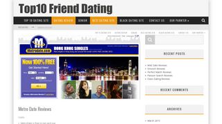 Free Online Dating Singles Site Metrodate.com | Top10friendating