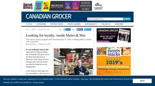 Looking for loyalty: inside Metro & Moi | Canadian Grocer