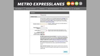 Violations - Metro ExpressLanes