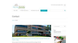 Contact | Metro Family Physicians