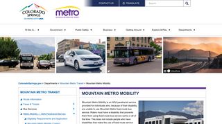 Mountain Metro Mobility | Colorado Springs