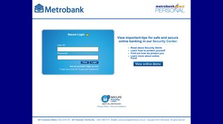 Welcome to Metrobankdirect