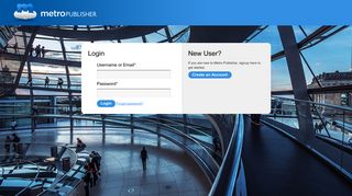 Login - Metro Publisher Service Dashboard
