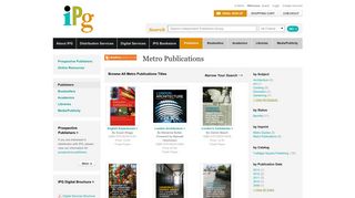 Metro Publications | Independent Publishers Group