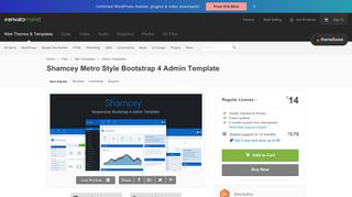 Shamcey Metro Style Bootstrap 4 Admin Template by themepixels ...