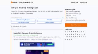 Metropcs University Training Login - tuning-blog