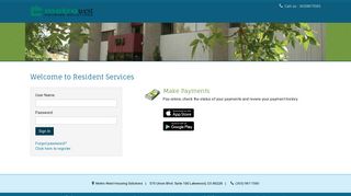 Login to Metro West Housing Solutions Resident Services | Metro ...
